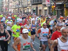 barcelona half marathon 2007 with running crazy